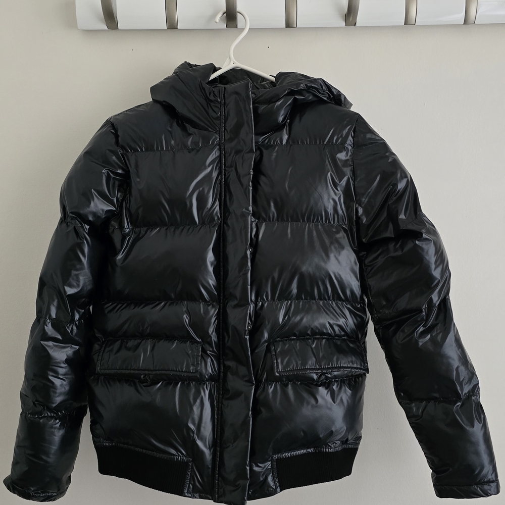 Matt & Nat Shiny Black Puffer Jacket for Women BNWOT